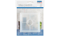 Glorex | Silikongiessform | Quadrat, 10 x 10 x 1.8 cm