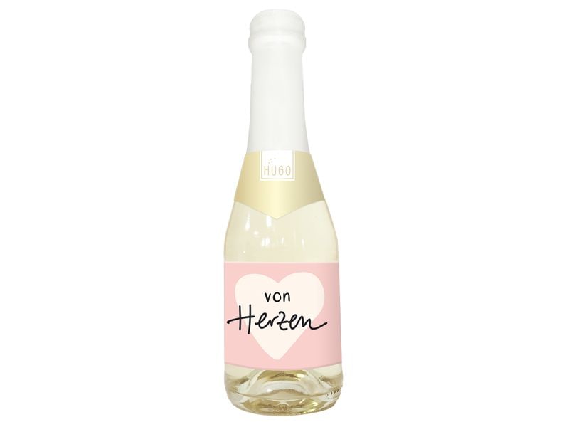 Grafik Werkstatt | Hugo-Flasche 0.2l | von Herzen
