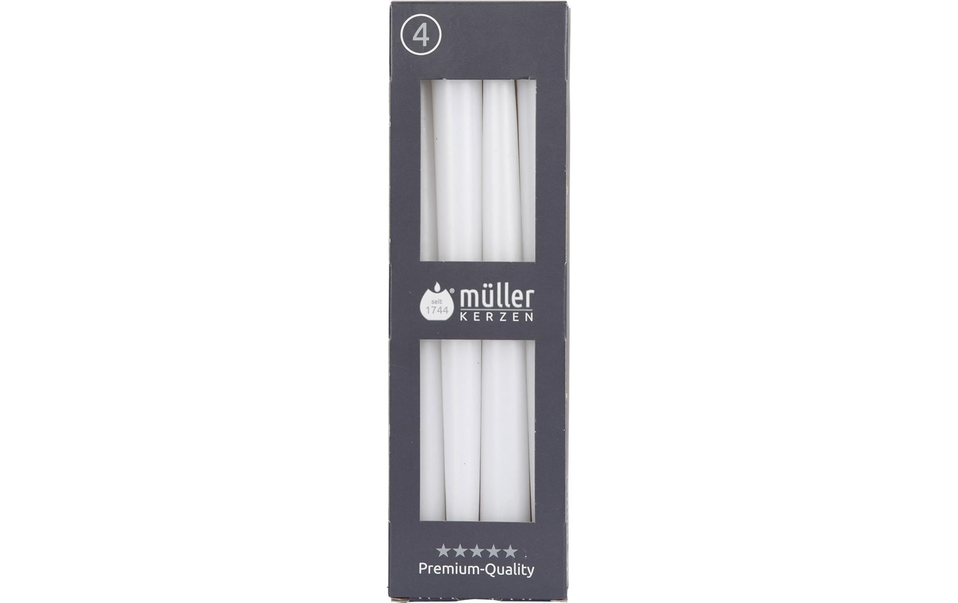Müller Spitzkerzen glatt, 4 St.