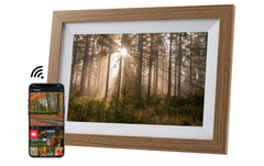 COCON | Digitaler Bilderrahmen 10.1 holz | 32GB, 800*1280IPS, 2.4GHzWifi, FRAMEO APP