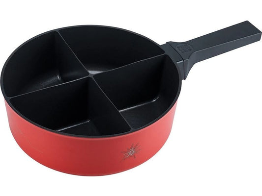 4Fondue | Fondue-Caquelon Rot | rot, Durchmesser 25cm