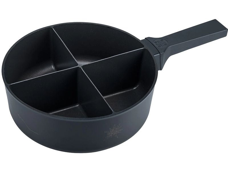 4Fondue | Fondue-Caquelon Schwarz | Elegantes Fondue-Caquelon