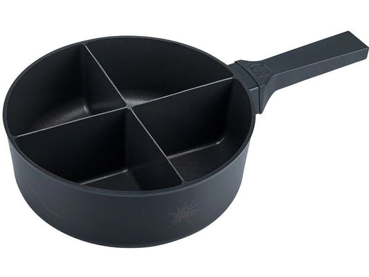 4Fondue | Fondue-Caquelon Schwarz | Elegantes Fondue-Caquelon