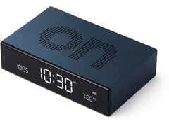 Lexon | Digitalwecker Flip Premium | LCD, inkl. USB-C Ladekabel, Dunkelblau