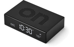 Lexon | Digitalwecker Flip Premium | LCD, inkl. USB-C Ladekabel, Schwarz