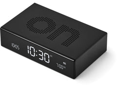 Lexon | Digitalwecker Flip Premium | LCD, inkl. USB-C Ladekabel, Schwarz