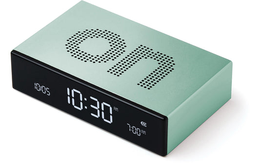 Lexon | Digitalwecker Flip Premium | LCD, inkl. USB-C Ladekabel, Mint