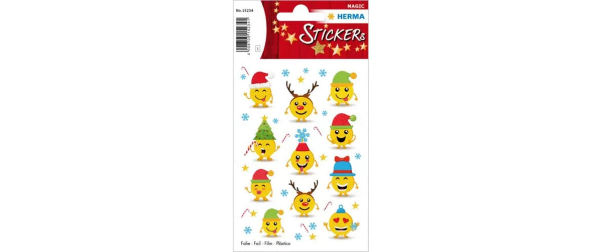 Herma Weihnachtssticker Weihnachtsemojis