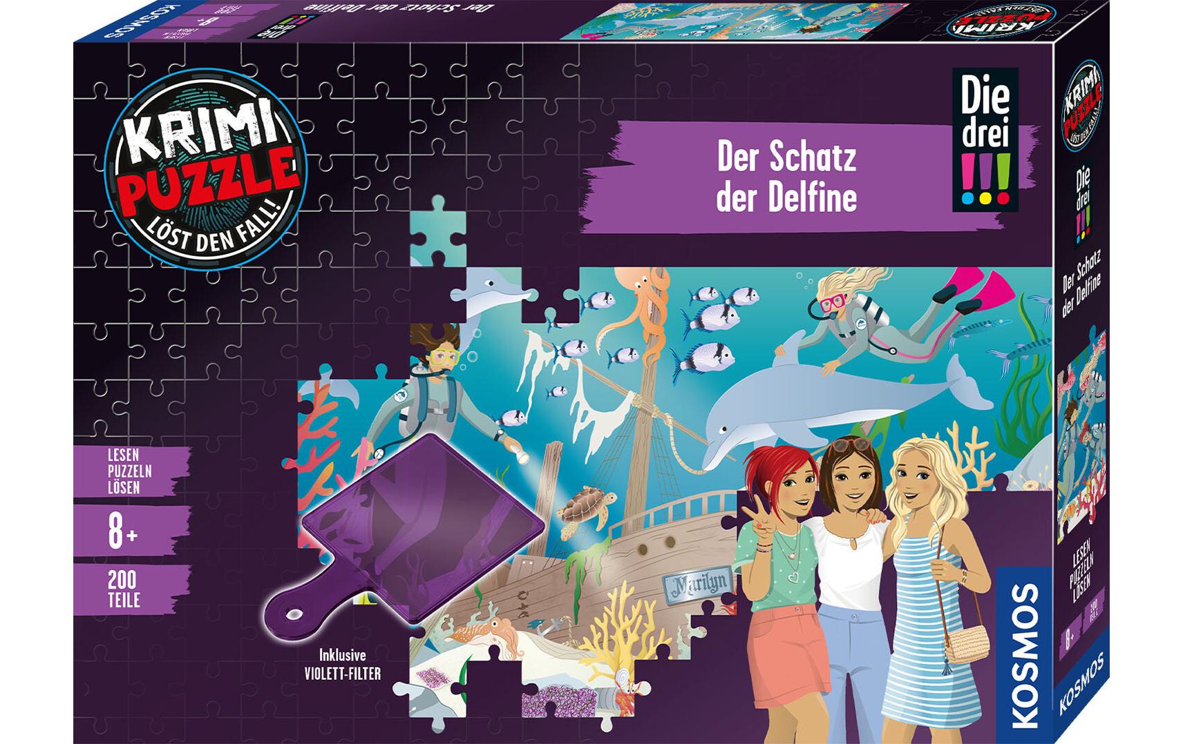 Krimipuzzle Die drei !!! Schatz der Delfine