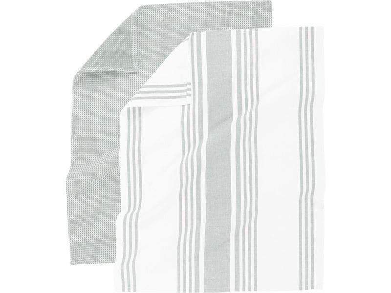 Tiseco | Geschirrtuch COMBO 4er Set 50x70 cm | grau
