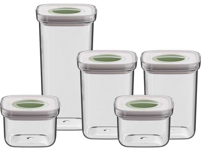 BergHOFF | Vorratsbehälter-Set Leo Smart Seal | 5-teilig, 0.4, 1 und 1.6L
