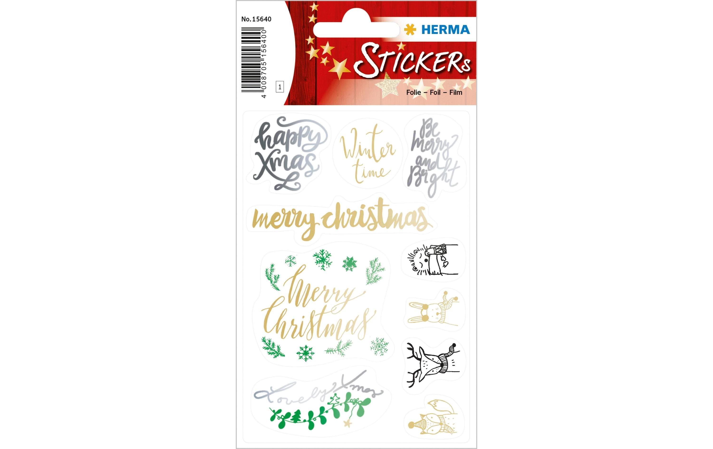 Herma Weihnachtssticker Lovely Xmas