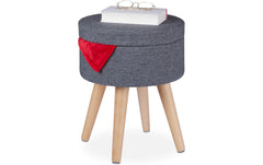relaxdays Sitzhocker mit Tischfunktion