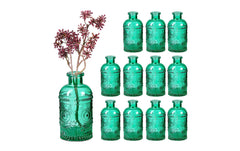 relaxdays, Vase 12er Set, Grün