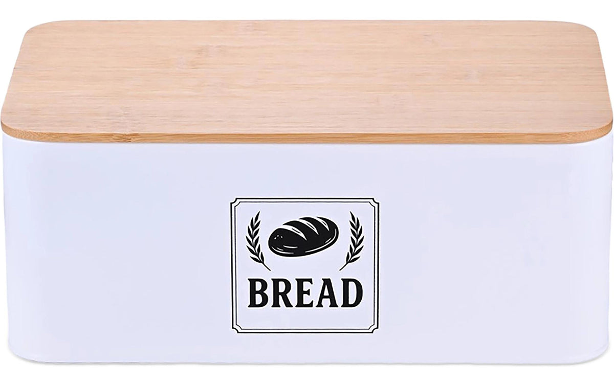 relaxdays, Brotkasten Retro Weiss