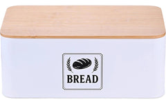 relaxdays, Brotkasten Retro Weiss