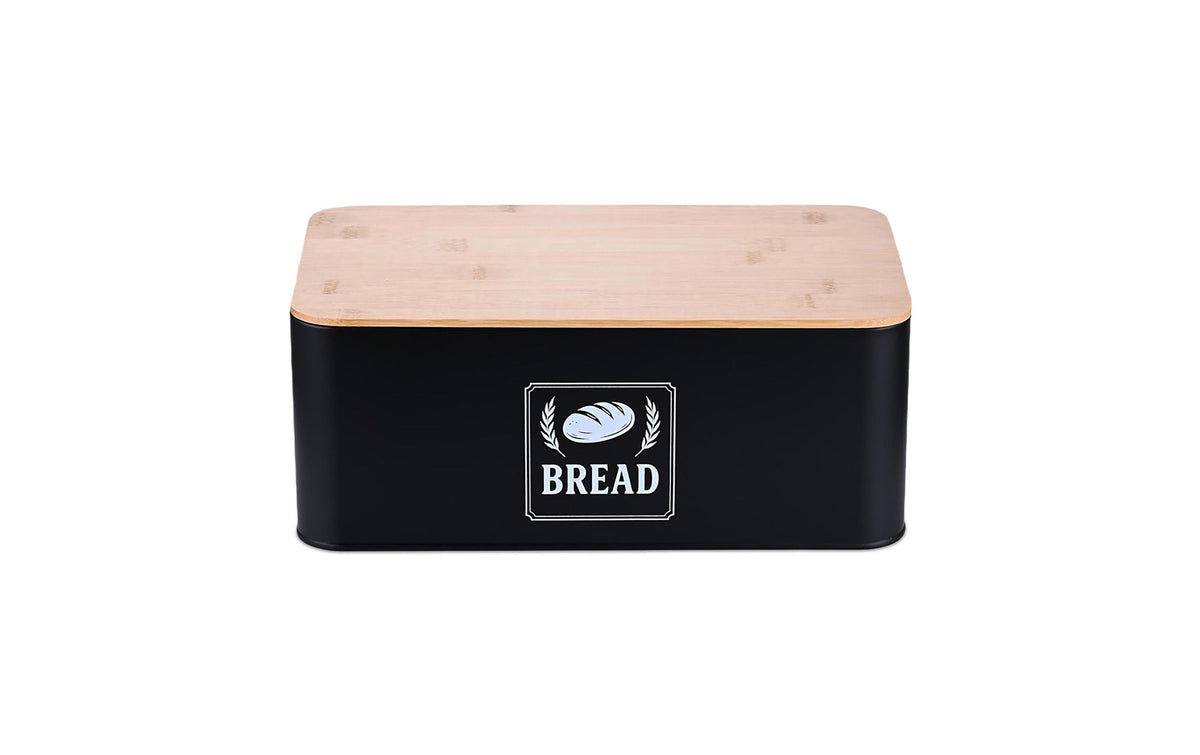 relaxdays, Brotkasten Retro Schwarz