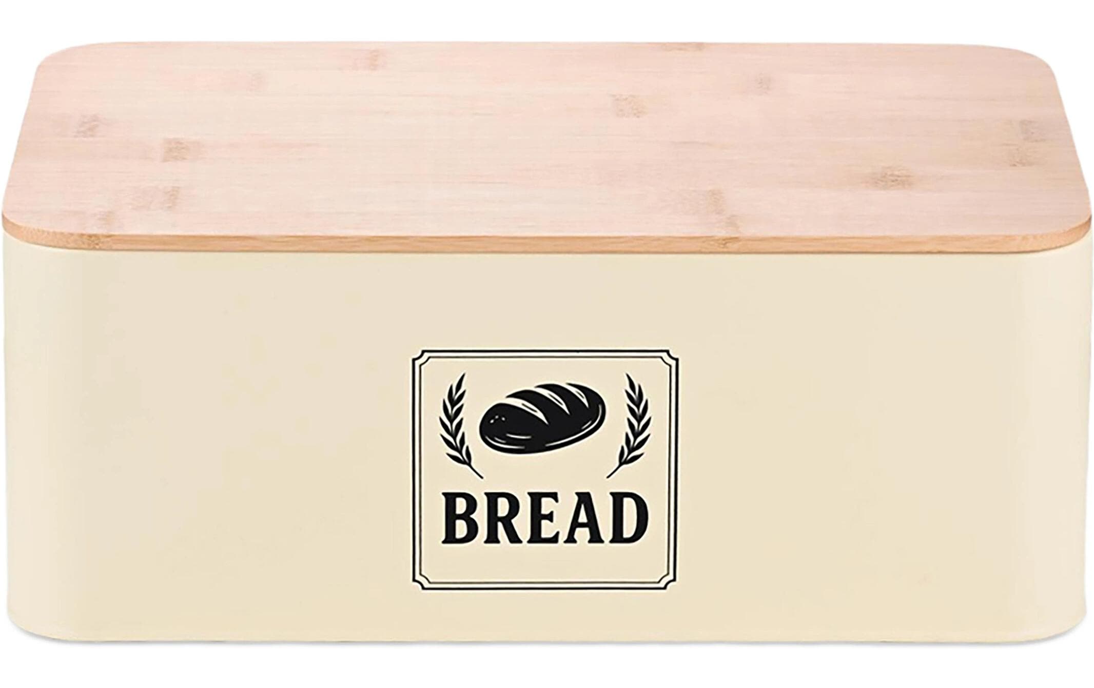 relaxdays, Brotkasten Retro Beige
