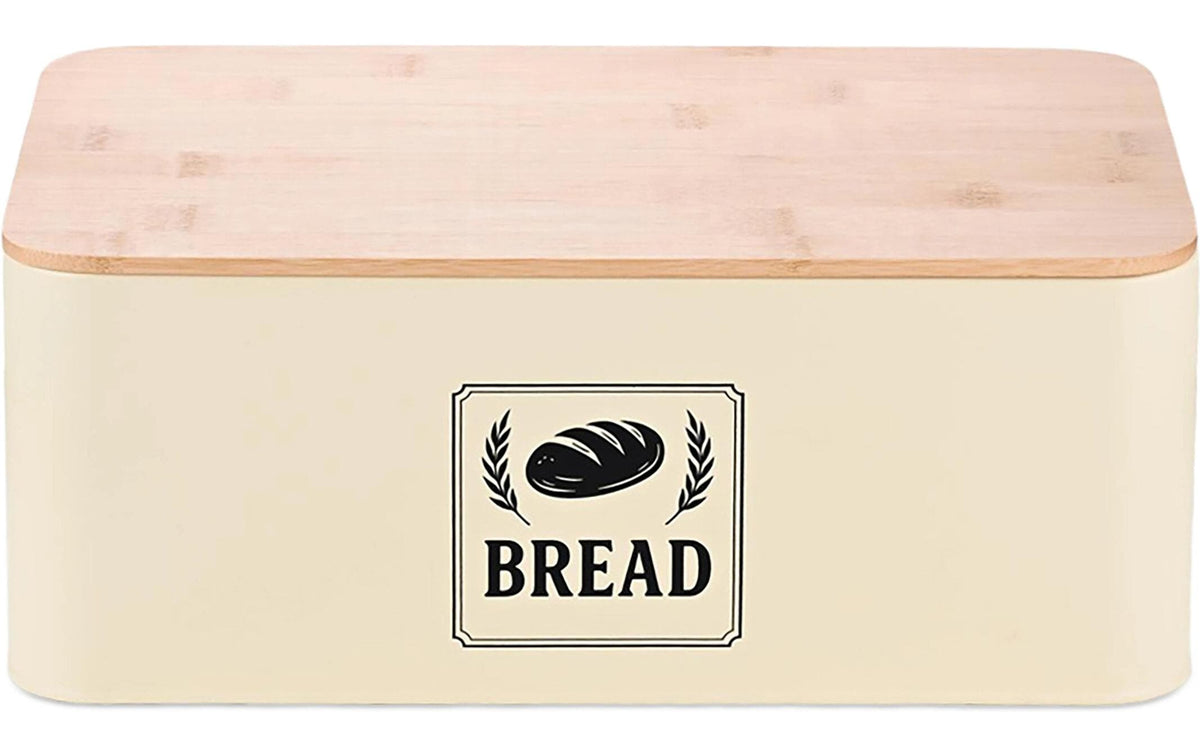 relaxdays, Brotkasten Retro Beige