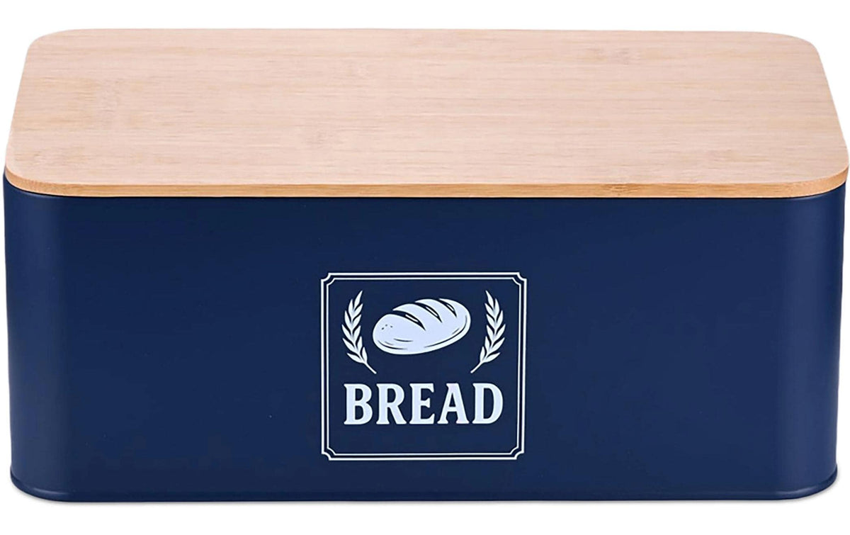 relaxdays, Brotkasten Retro Blau