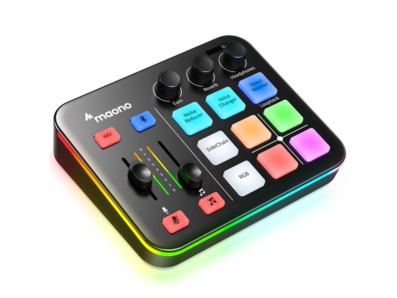 Maono | Mixer G1 NEO | XLR, Phantom, Bluetooth, Aux, USBC