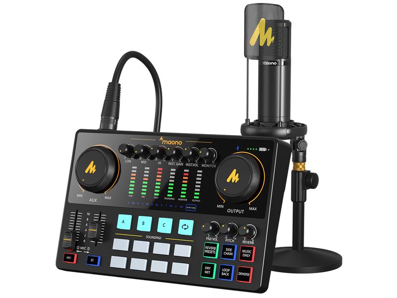 Maono | Mix&Mic Kit AME2A | Audio Interface & XLR Mikrofon