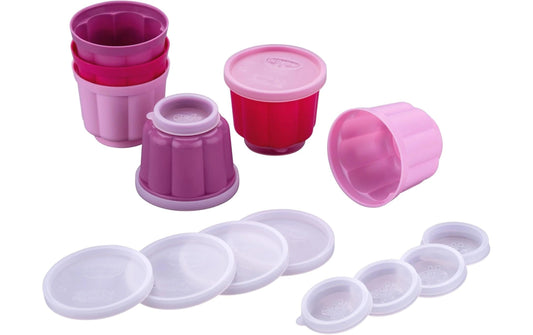 Dr.Oetker | Dr. Oetker Peppa Pig Puddingform Set | 6 Stück Förmchen, 6 Stück Deckel, 150ml