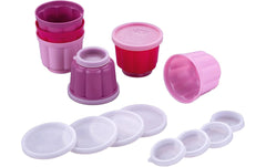 Dr.Oetker | Dr. Oetker Peppa Pig Puddingform Set | 6 Stück Förmchen, 6 Stück Deckel, 150ml