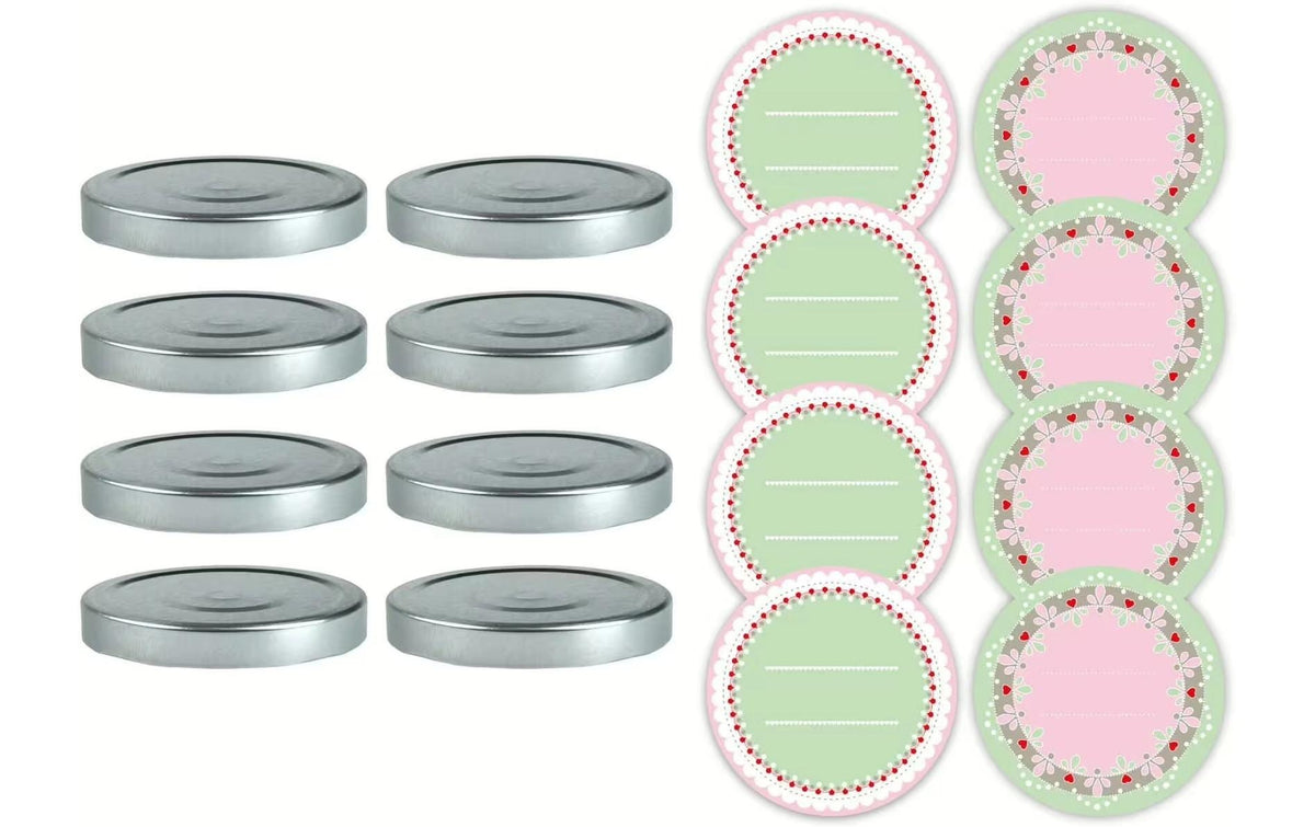 Dr. Oetker Marmeladendeckel Set Silber
