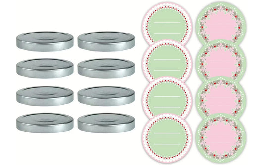 Dr. Oetker Marmeladendeckel Set Silber