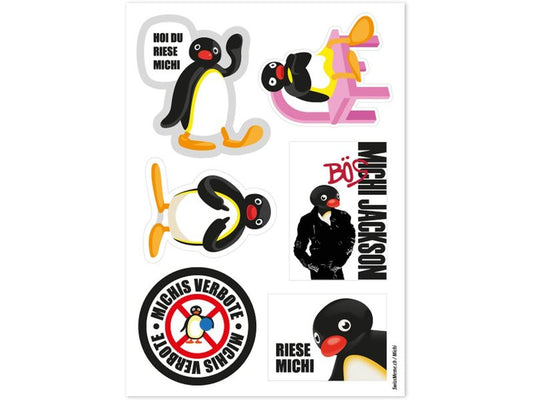 Swissmeme | Stickerbogen | SwissMeme Michi, 10.5 x 14.8 cm