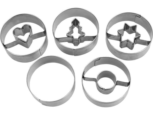 Städter | Linzer-Ausstecher Set Spitzbub | ø 4x1.5 cm glatt