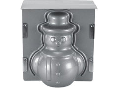 Städter | Backform 3D Schneemann | 19x21x12 cm silber