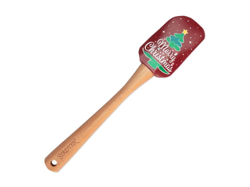 Städter | Teigschaber Tannenbaum | 25 cm, Holz/Silikon