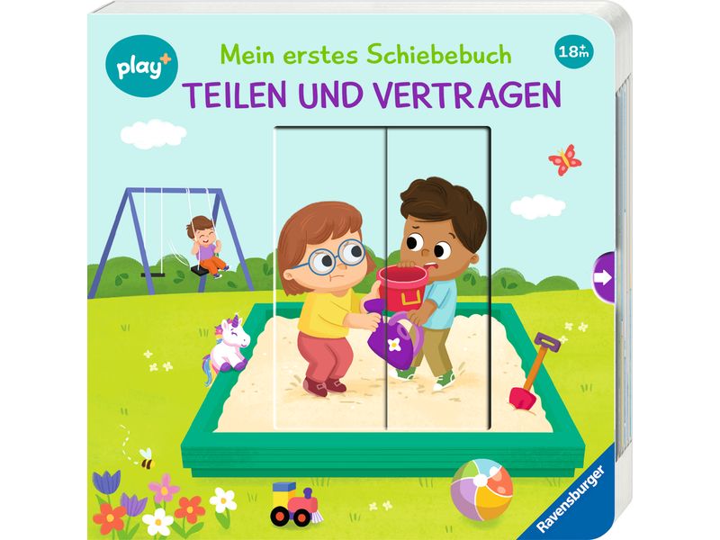 play+ | Schiebebuch: Teilen und vertragen | 18-36 Monate