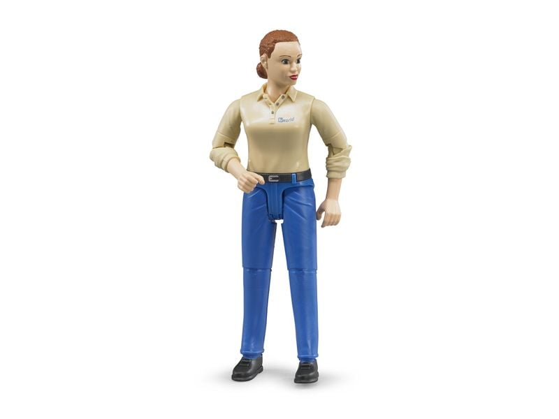 Bruder Spielwaren | Bruder Frau mit hellem Hauttyp blauer Hose | Alter: 4+