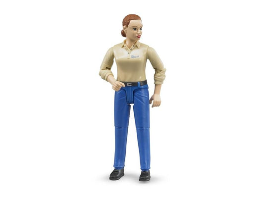 Bruder Spielwaren | Bruder Frau mit hellem Hauttyp blauer Hose | Alter: 4+