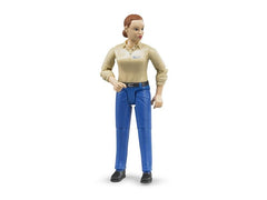 Bruder Spielwaren | Bruder Frau mit hellem Hauttyp blauer Hose | Alter: 4+