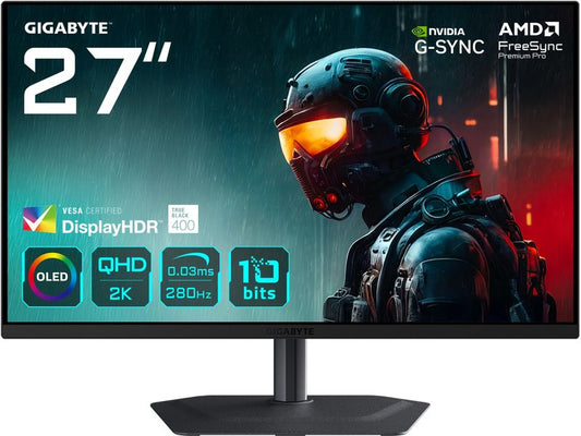 Gigabyte | MO27A2A 27 OLED | 2K, 2560x1440, 280Hz
