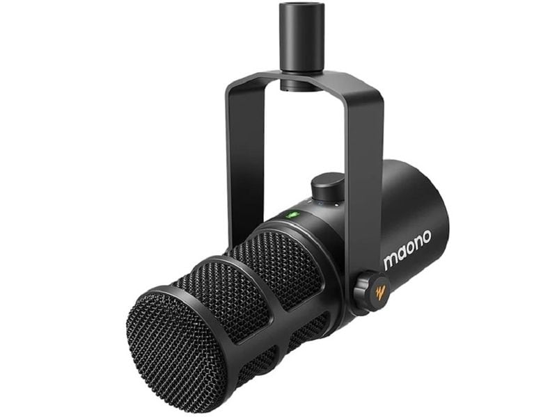 Maono | Mikrofon PD400X Schwarz | USB, XLR, inkl Windschutz und Tischständer