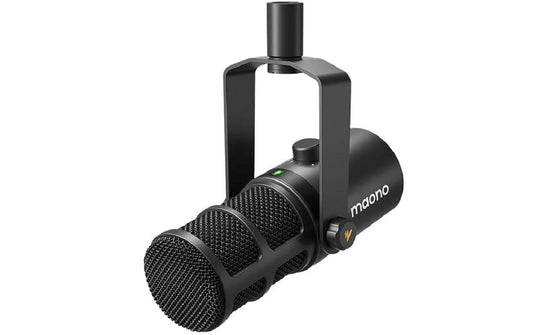 Maono | Mikrofon PD400X Schwarz | USB, XLR, inkl Windschutz und Tischständer