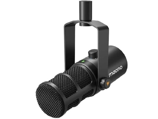 Maono | Mikrofon PD400X Schwarz | USB, XLR, inkl Windschutz und Tischständer