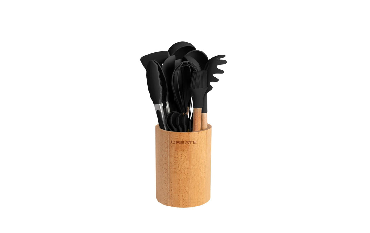 Create, Küchenutensilien Set Schwarz