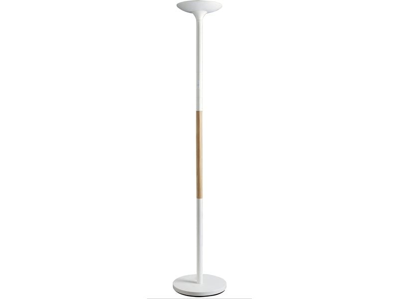 UNiLUX | Pryska LED-Stehlampe weiss/buche | LED 5539lm 3000K CRI 83