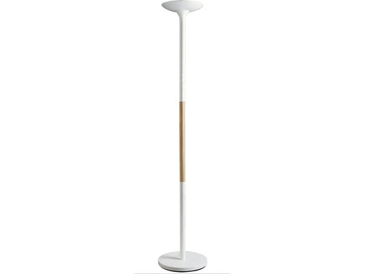 UNiLUX | Pryska LED-Stehlampe weiss/buche | LED 5539lm 3000K CRI 83