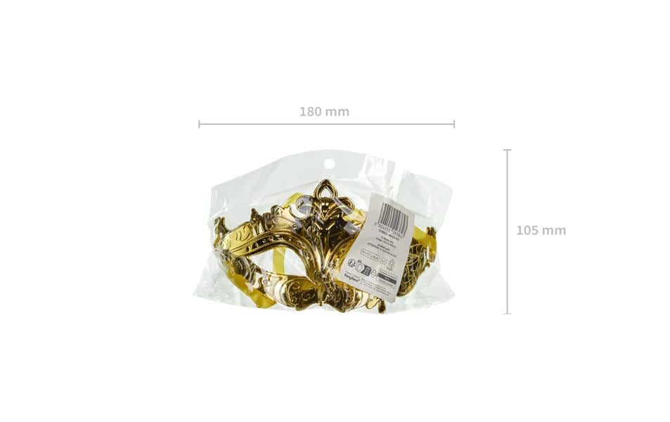 Partydeco Maske gold