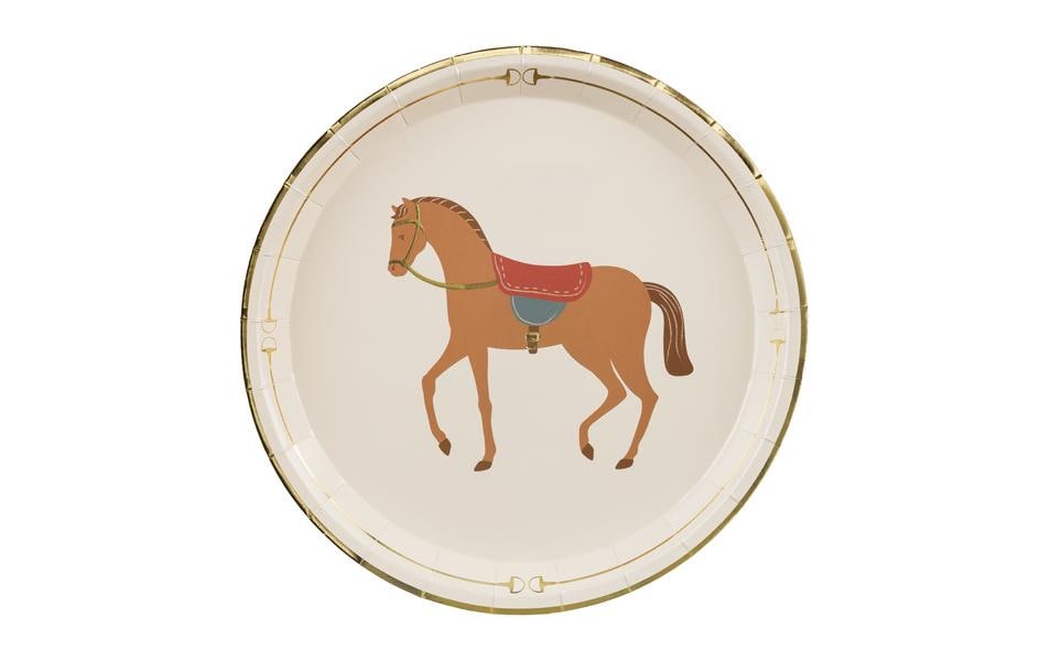 Partydeco Teller Pferd