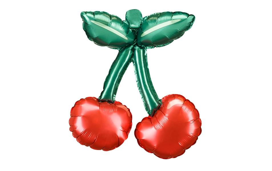 Partydeco Folienballon Kirsche