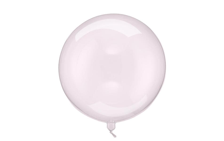 Partydeco Ballon Transparent rosa