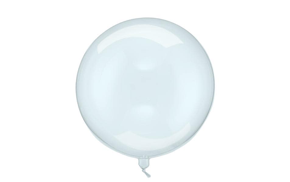 Partydeco Ballon Transparent blau